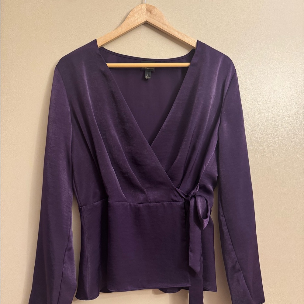 Elegant Purple Jade Worthington Wrap Top